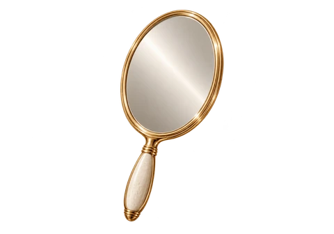 Gold-framed mirror representing your character reveal